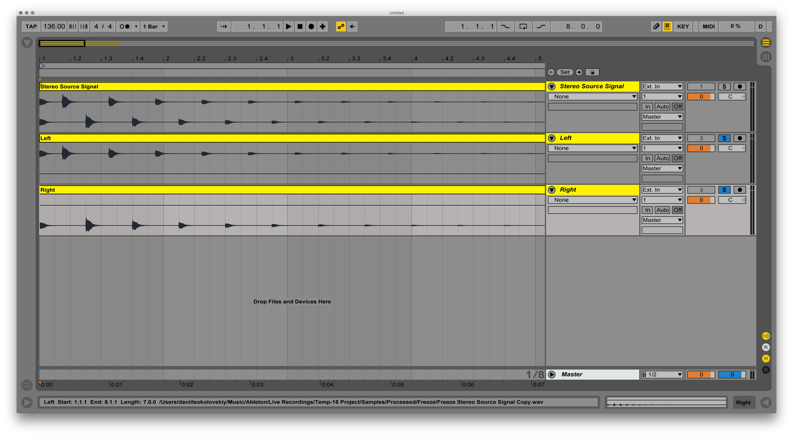 How to split a stereo signal into L and R channels